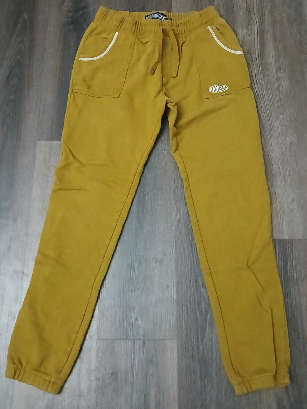 Kangol Born British Men's Jogger Sweatpants mustard yellow color PS